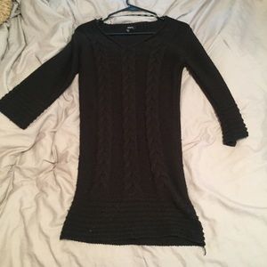 Black sweater dress